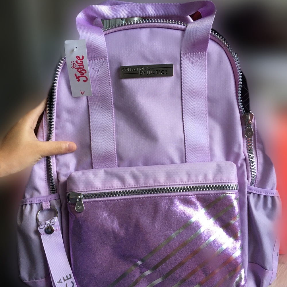 Rare Justice X Collection Lilac backpack | NWT